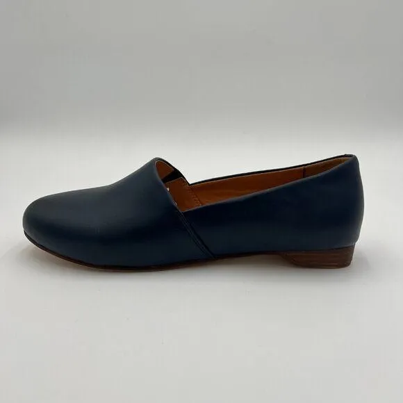 FOWT Black Almond Toe Pump Loafer Flats Slip On Cozy Party Dress Office Shoes