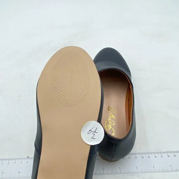 FOWT Black Almond Toe Pumps Solid Color Loafer Flats Slip On Cozy Party Shoes