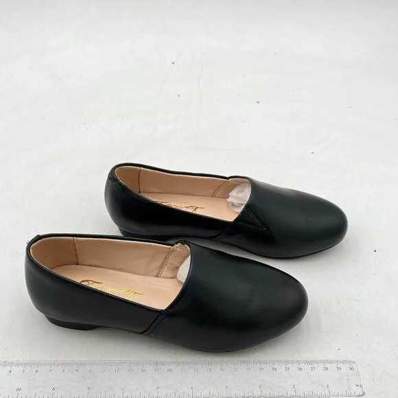 FOWT Black Closed Almond Toe Pumps Loafer Flats Slip On Cozy Party Dress Shoes
