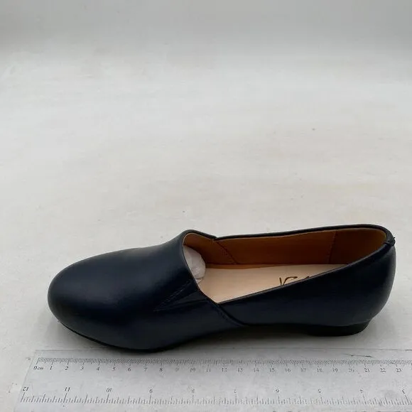 FOWT Women Fashion Closed Almond Toe Pumps Solid Color Loafer Flats Black Shoes
