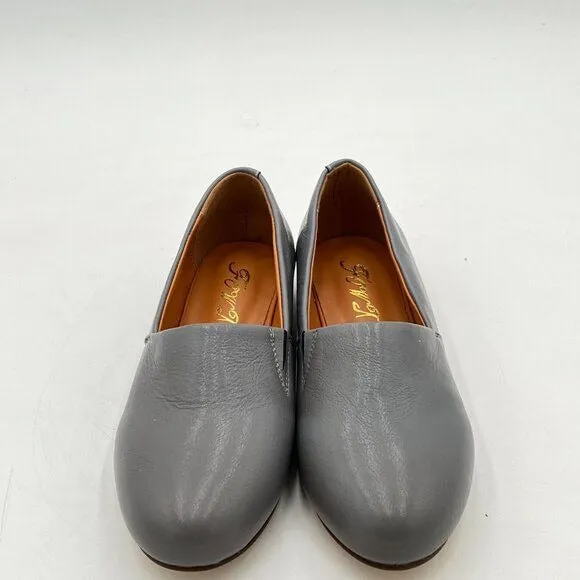 FOWT Women Fashion Closed Almond Toe Pumps Solid Color Loafer Flats Slip On Cozy