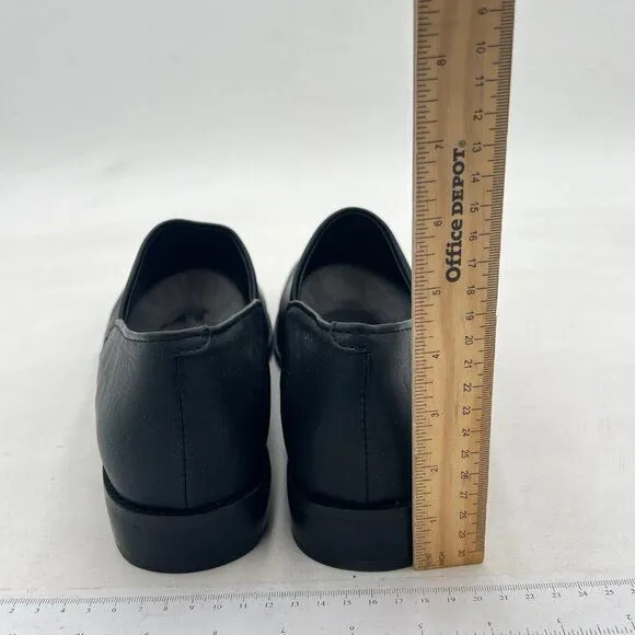 FOWT Women Fashion Closed Almond Toe Pumps Solid Color Loafer Flats Slip On Cozy