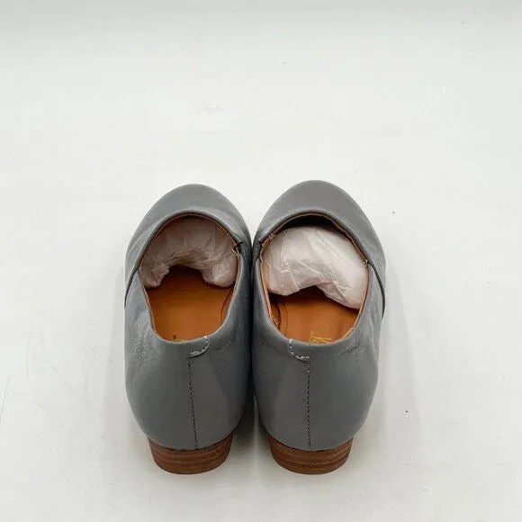 FOWT Women Fashion Closed Almond Toe Pumps Solid Color Loafer Flats Slip On Cozy