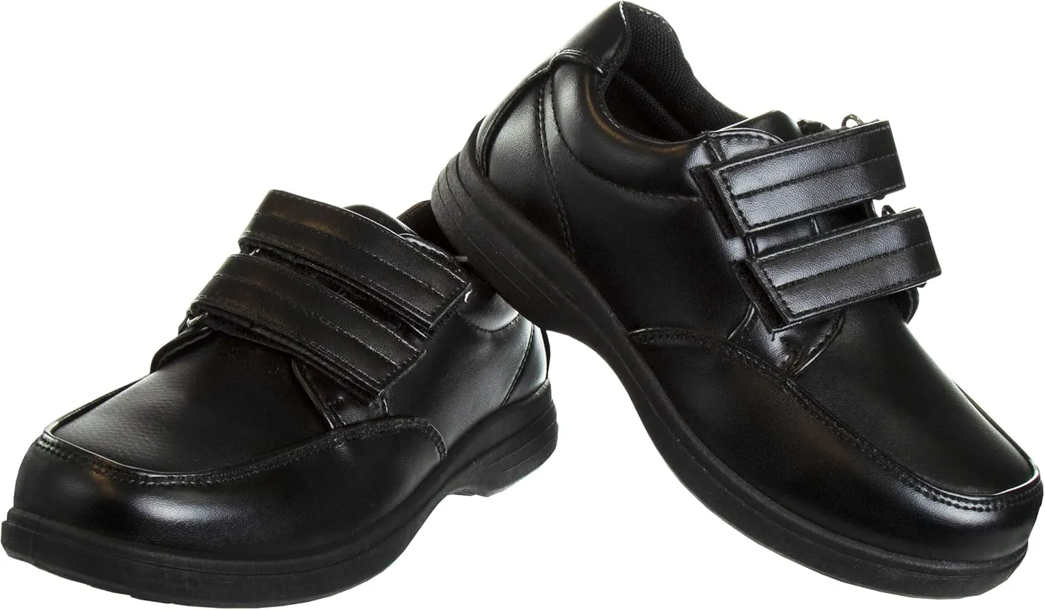 French Toast Boys Shoes - Kids Oxford School Uniform Loafer Church Dress Shoes Slip-On Faux-Leather (Toddler-Big Kid) (Black)