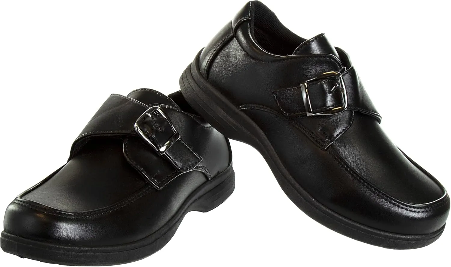 French Toast Boys Shoes - Kids Oxford School Uniform Loafer Church Dress Shoes Slip-On Faux-Leather (Toddler-Big Kid) (Black)