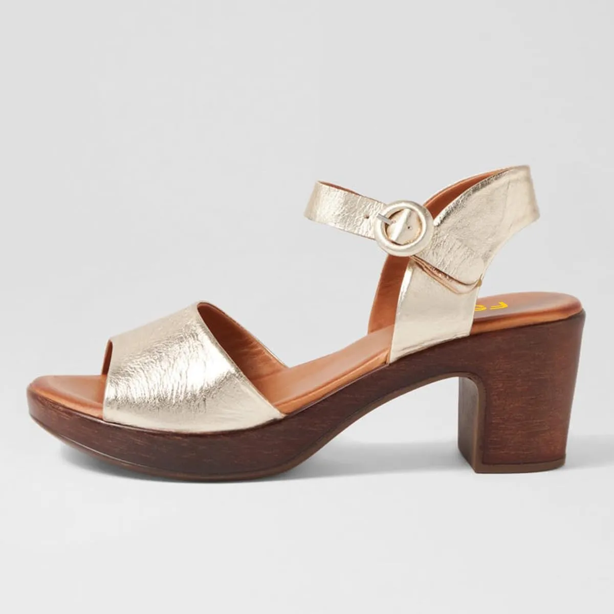FSJ Women Platform Chunky Heel Sandals Wooden Block Heel Comfortable Open Toe Ankle Strap Wide Band Mid Heel Party Date Night Dance Shoes Size 4-16 US