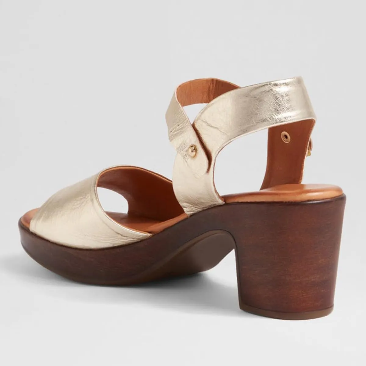 FSJ Women Platform Chunky Heel Sandals Wooden Block Heel Comfortable Open Toe Ankle Strap Wide Band Mid Heel Party Date Night Dance Shoes Size 4-16 US