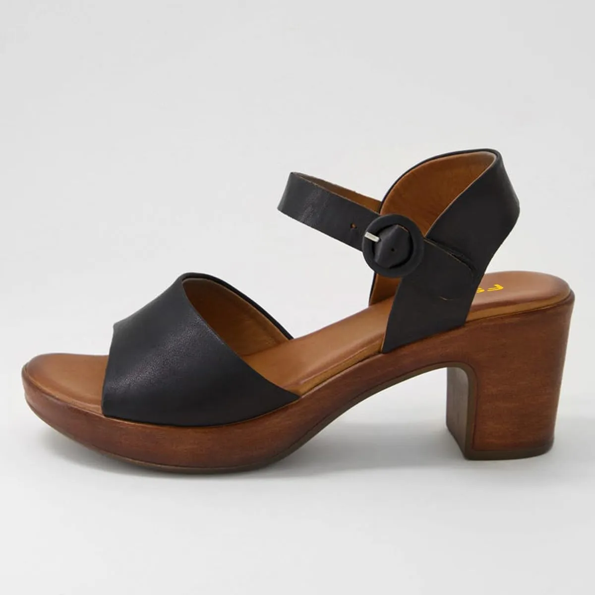 FSJ Women Platform Chunky Heel Sandals Wooden Block Heel Comfortable Open Toe Ankle Strap Wide Band Mid Heel Party Date Night Dance Shoes Size 4-16 US