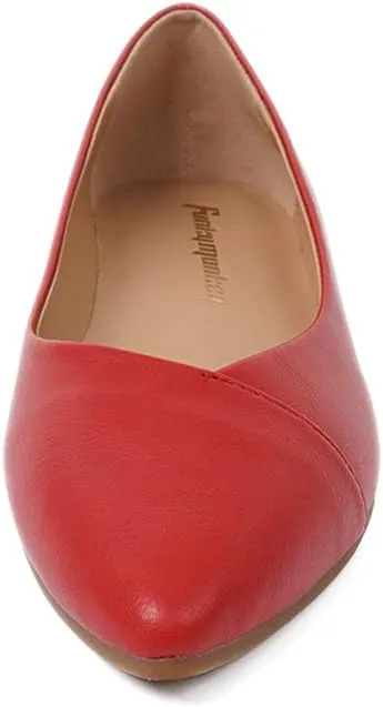FUNKYMONKEY Women's Classic Ballet Flats Casual Comfort Slip On Flats Shoes
