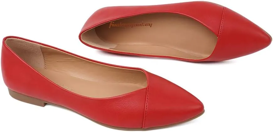 FUNKYMONKEY Women's Classic Ballet Flats Casual Comfort Slip On Flats Shoes
