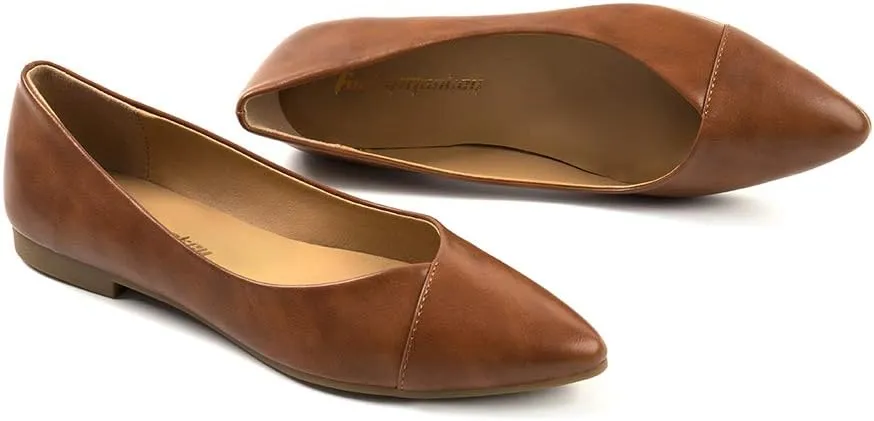 FUNKYMONKEY Women's Classic Ballet Flats Casual Comfort Slip On Flats Shoes