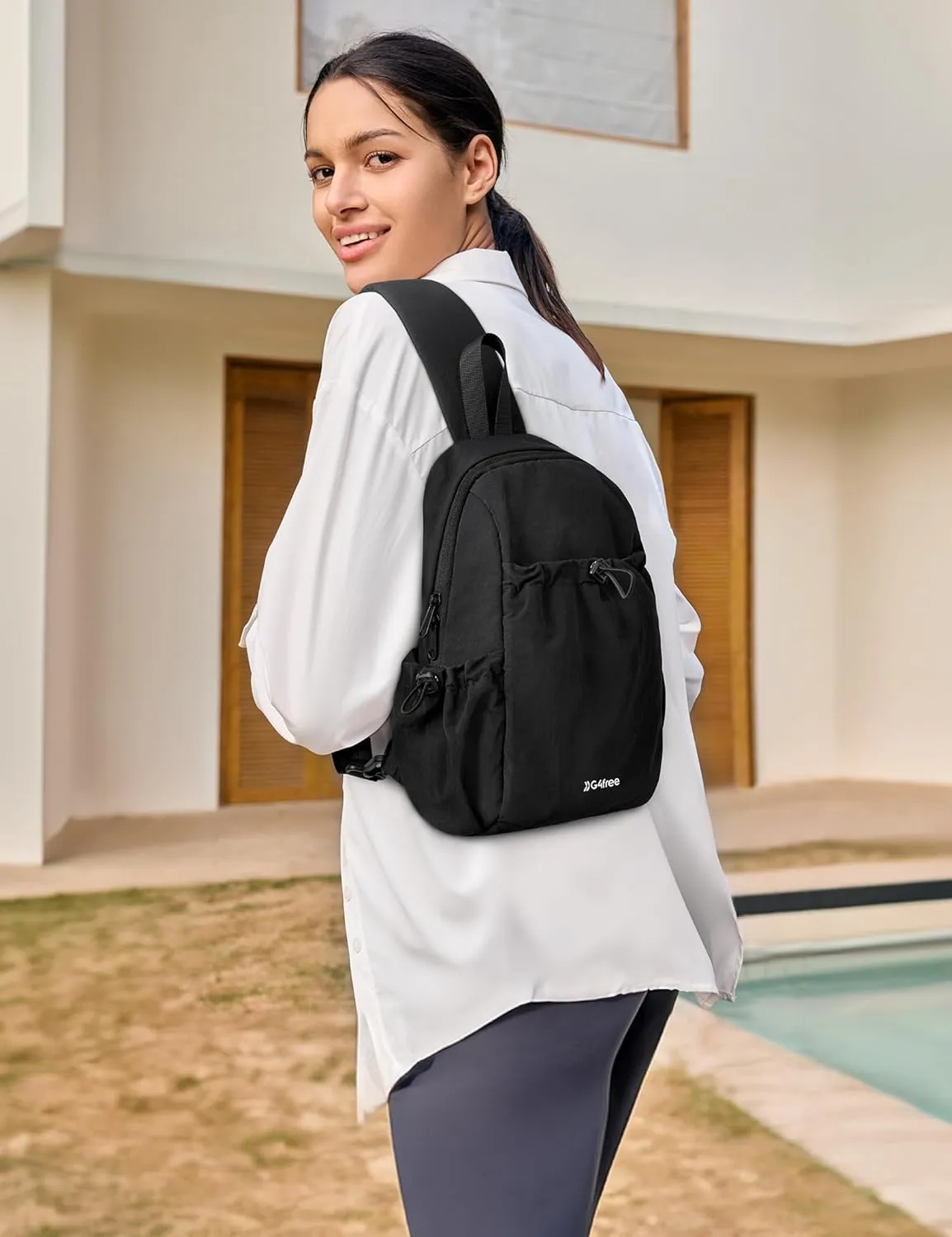 G4Free Sling Bag for Women, Casual Crossbody Handbag Fashionable Shoulder Backpack Lightweight Chest Bag