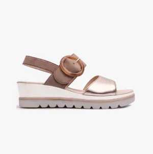 Gabor YEO Womens Sandals Beige/Grey