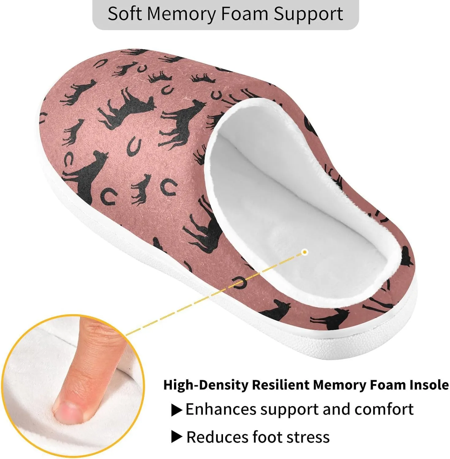 GAIGEO Slippers Men Cute Striped Cat, Soft House Slippers with Memory Foam, Lightweight Non-Slip