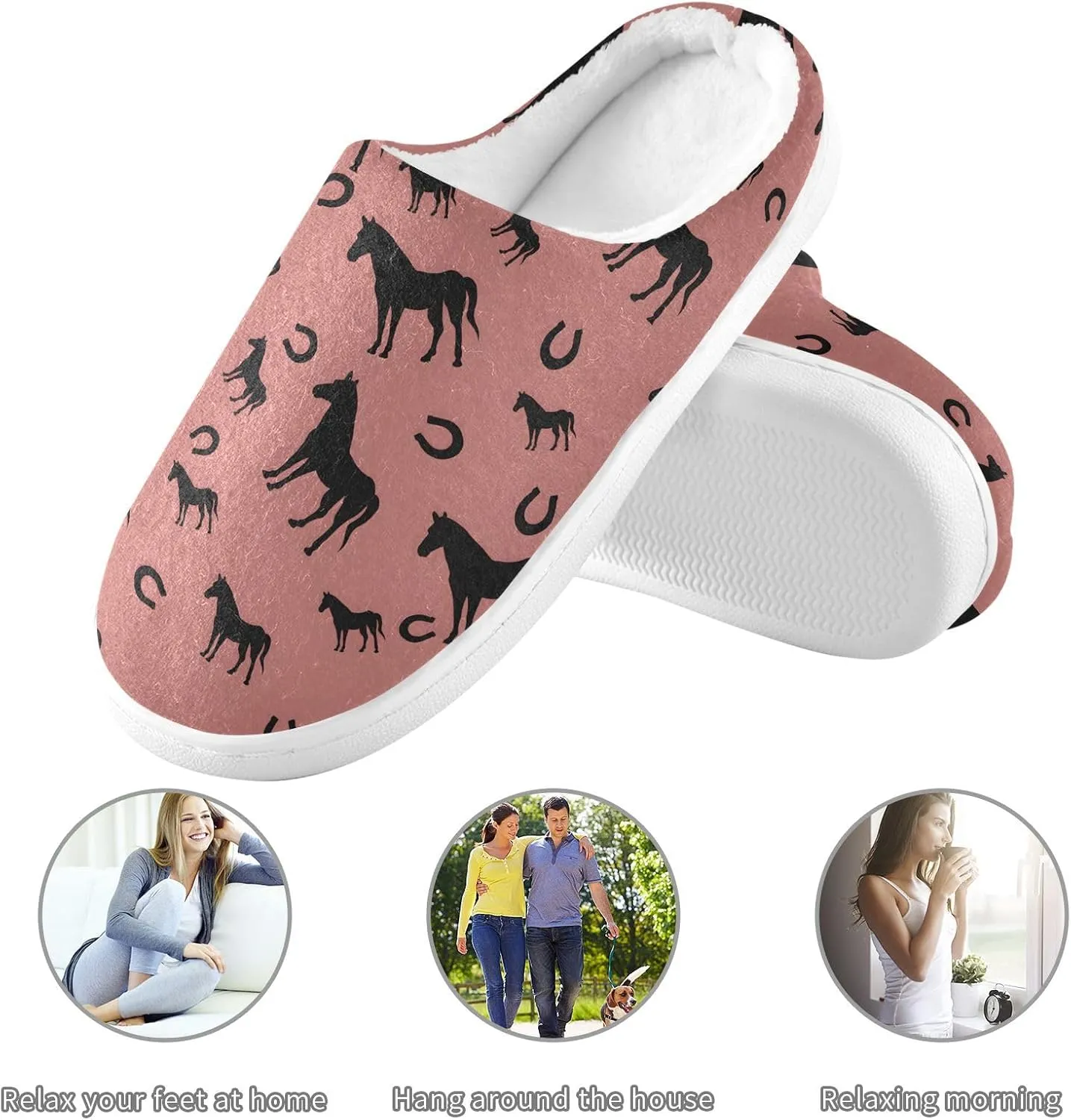 GAIGEO Slippers Men Cute Striped Cat, Soft House Slippers with Memory Foam, Lightweight Non-Slip
