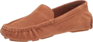 Gentle Souls by Kenneth Cole Women's Women's Mina Perforated Driving Style Loafer, Cognac, 9