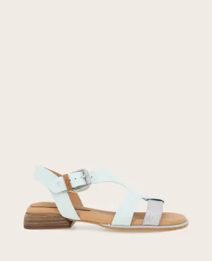 GENTLE SOULS - Haisley Leather Metallic Combo Sandal