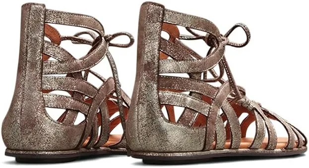 Gentle Souls Women's Break My Heart 3 Gladiator Sandal, Gold