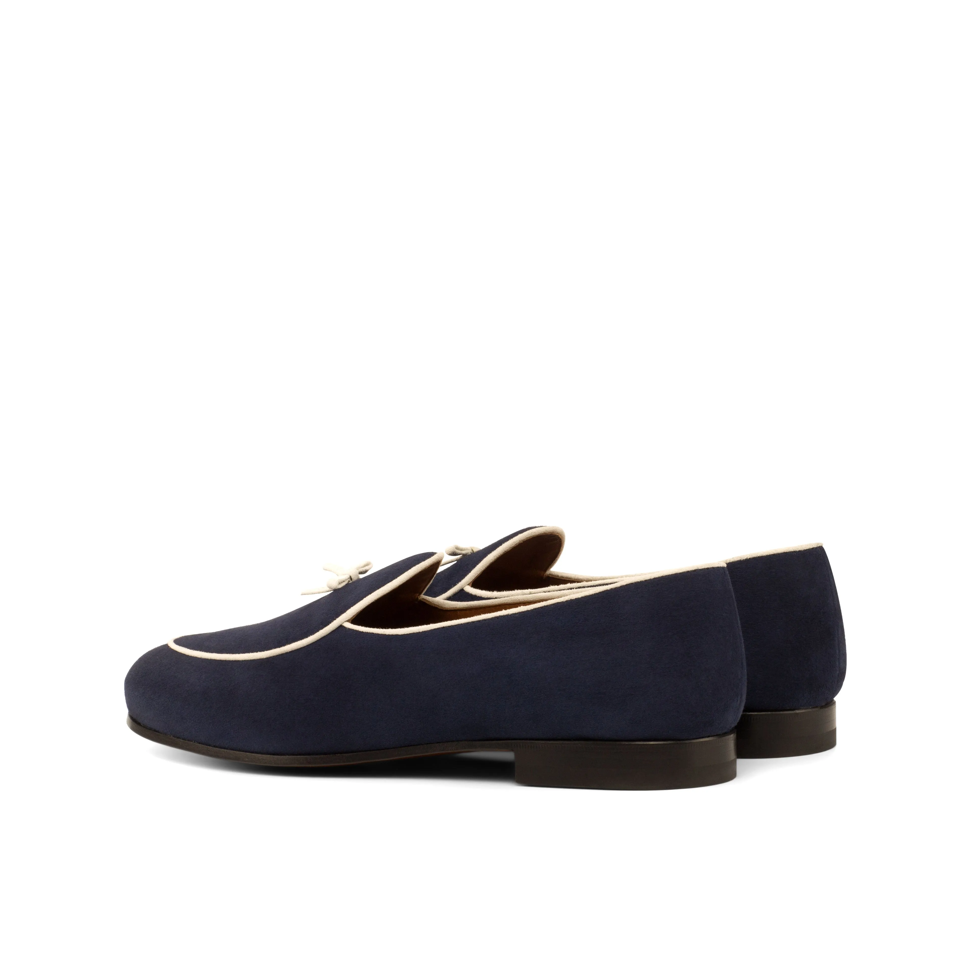 Gentlemen Barcelona Slip On - Navy Blue Suede Leather