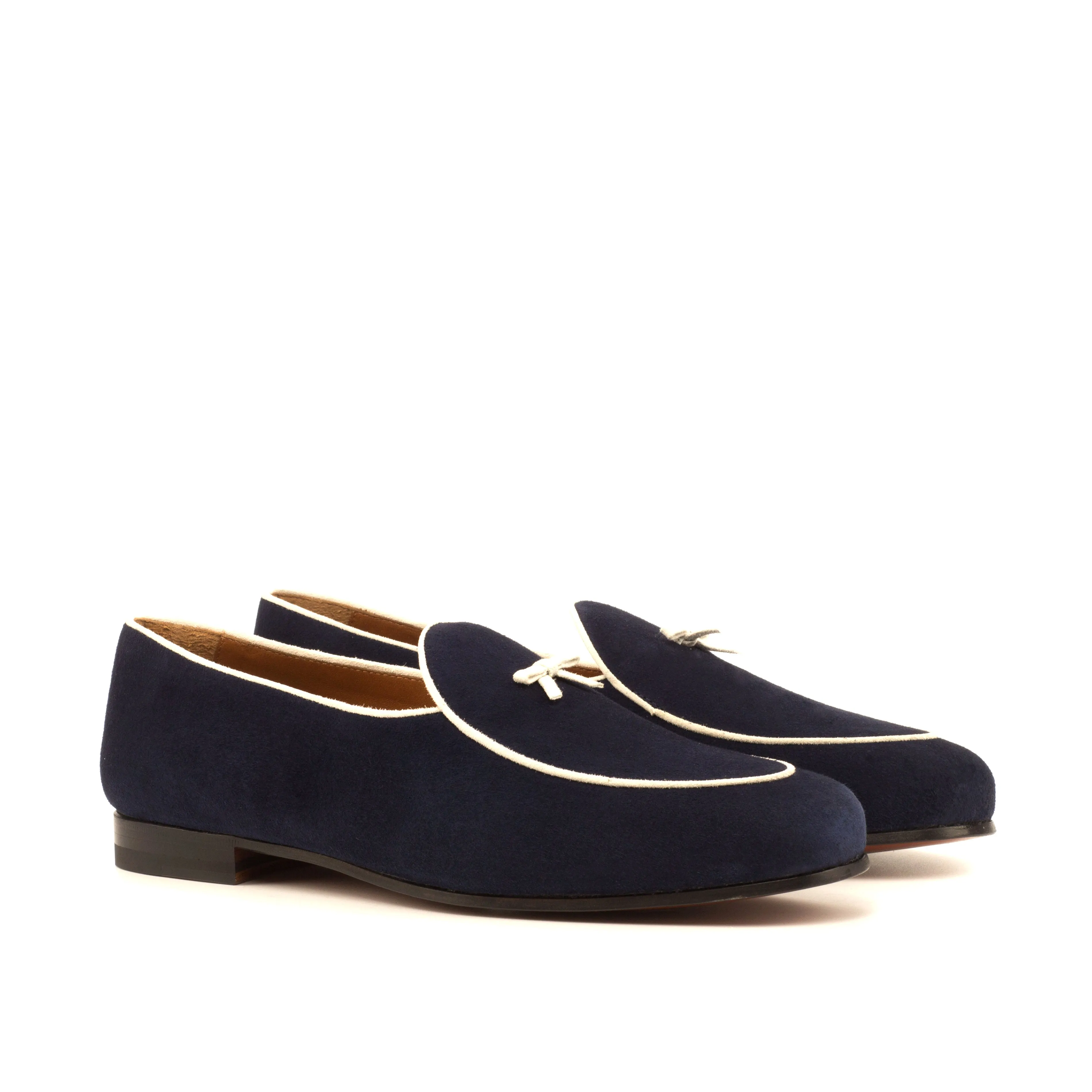 Gentlemen Barcelona Slip On - Navy Blue Suede Leather