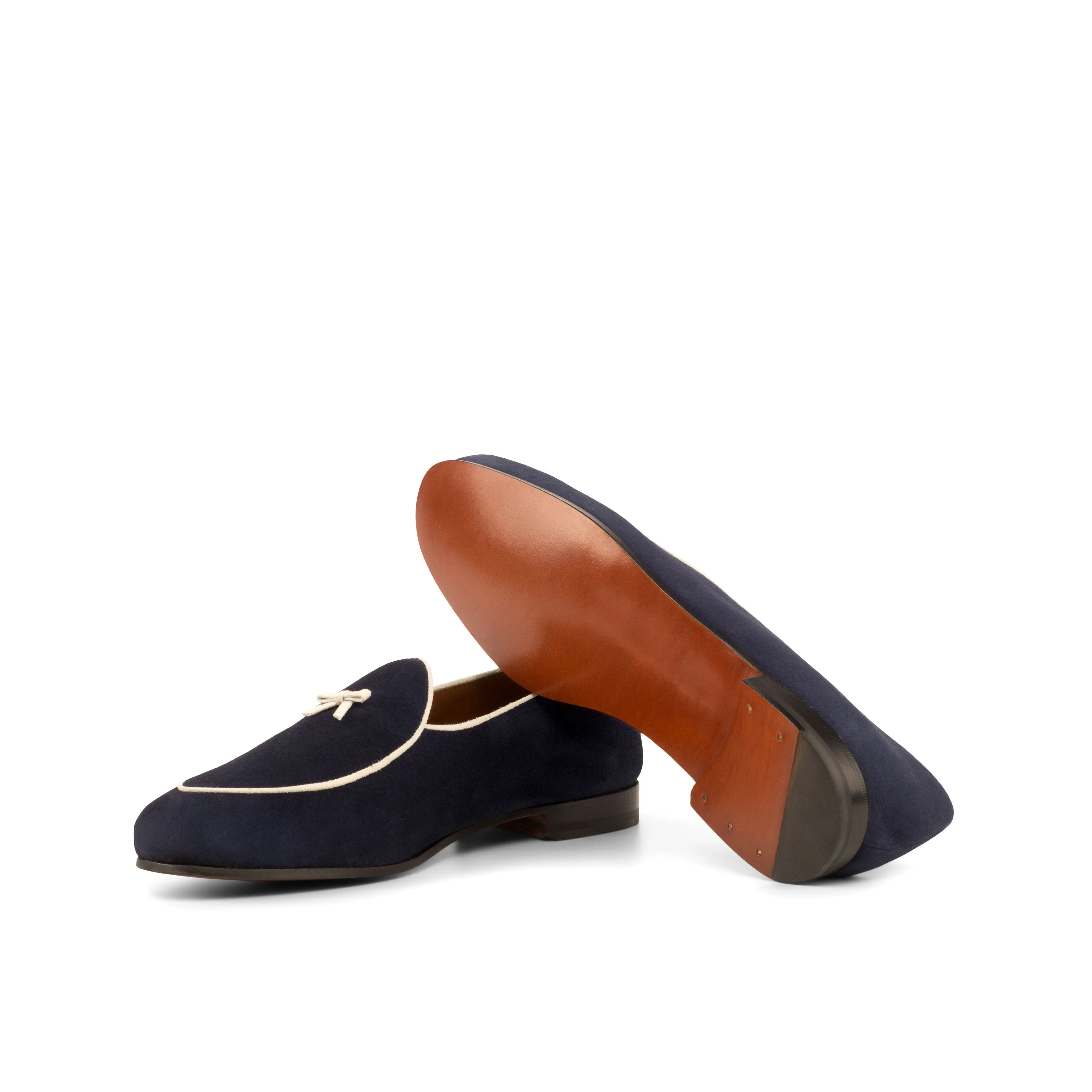 Gentlemen Barcelona Slip On - Navy Blue Suede Leather