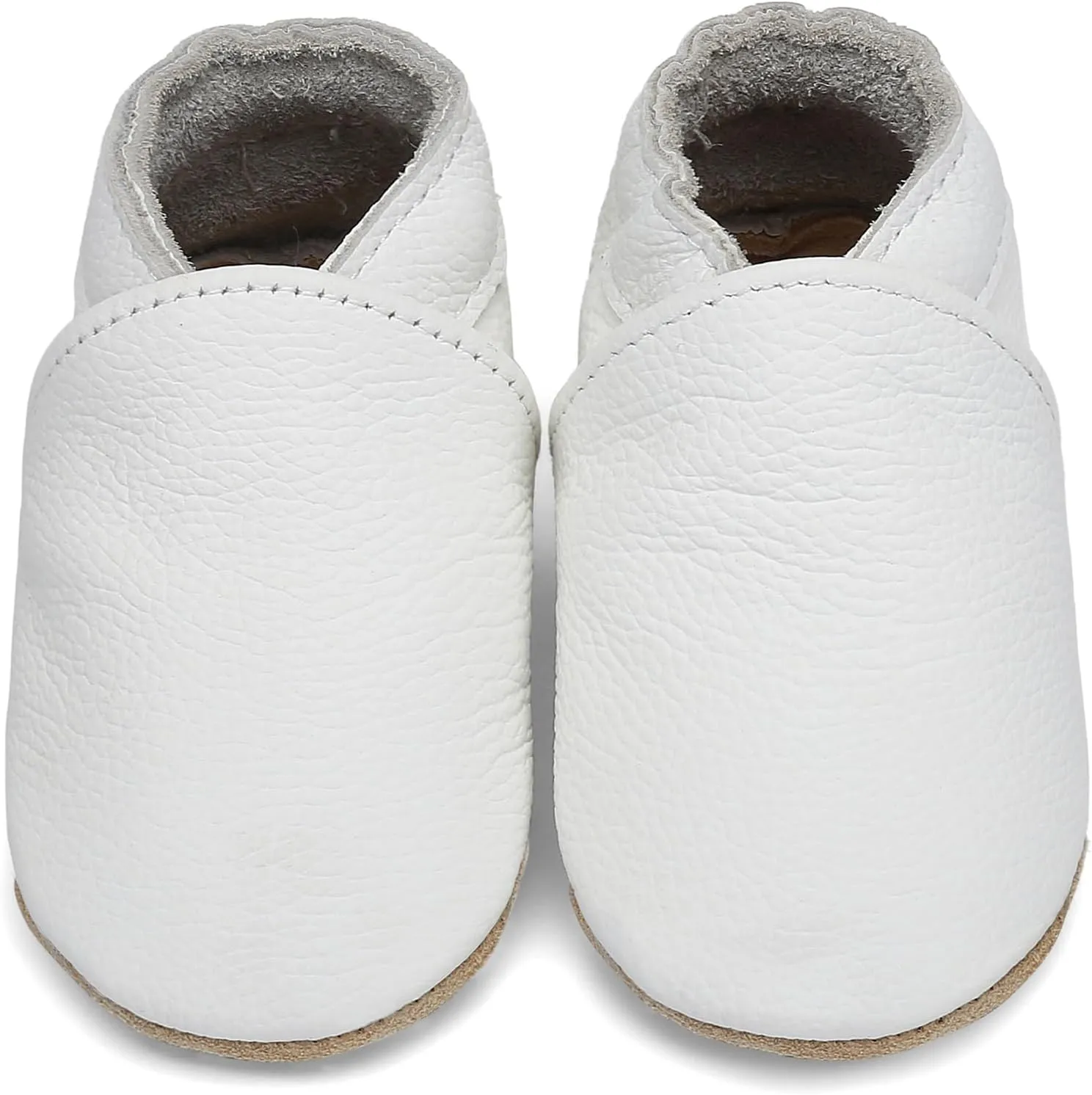 Genuine Leather Baby Booties Soft Sole Toddler Walking Shoes Flexible&Breathable Baby Slippers for First Walkers Boys Girls