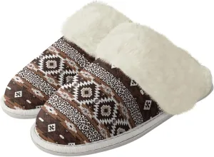 Geometic Aztec Print Comfy Slippers for Women Indoor and Outdoor,Slip on House Slippers,Warm and Cozy