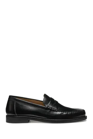Geox Erkek Siyah U Recanati - Brushs.Lea Deri Loafer