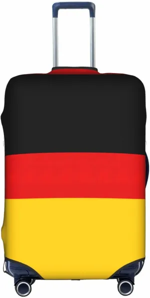 German Flag Print Luggage Cover For Suitcases, Elastic Travel Bag For Luggage, Stylish Design