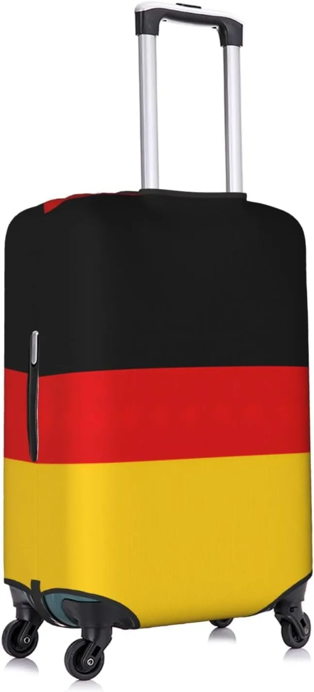 German Flag Print Luggage Cover For Suitcases, Elastic Travel Bag For Luggage, Stylish Design