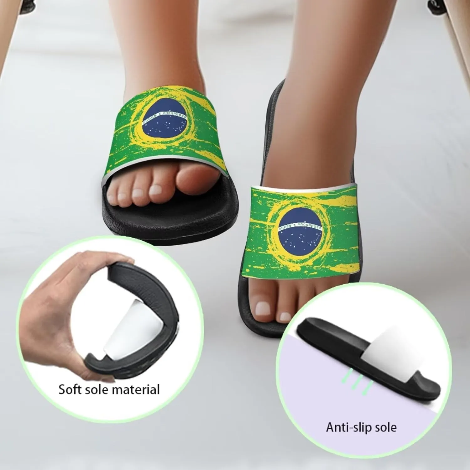 Girls Boys Slide Sandals Comfort Beach Pool Kids Shower Slippers Indoor Outdoor Toddle Little Kid Big Kid