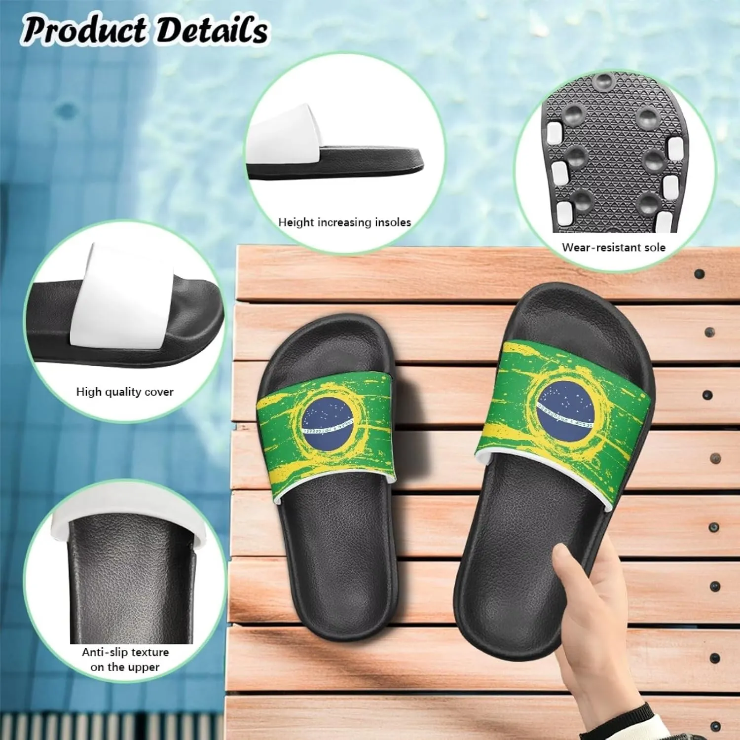 Girls Boys Slide Sandals Comfort Beach Pool Kids Shower Slippers Indoor Outdoor Toddle Little Kid Big Kid
