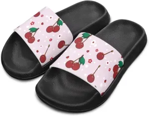 Girls Slide Sandals Non Slip Summer House Slippers Kids Open Toe Beach Slides Stylish Kids Shower Shoes