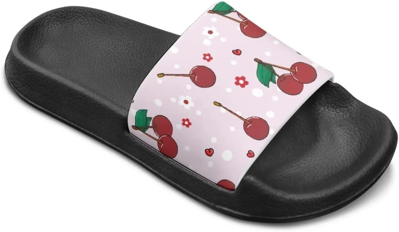 Girls Slide Sandals Non Slip Summer House Slippers Kids Open Toe Beach Slides Stylish Kids Shower Shoes