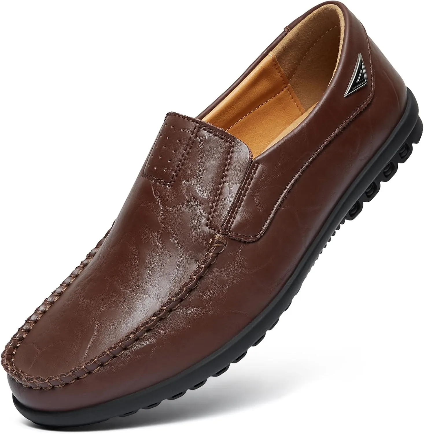 Go Tour Men’s Casual Leather Fashion Slip-on Loafers Shoes