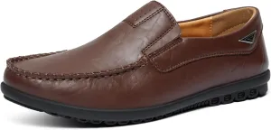 Go Tour Men’s Casual Leather Fashion Slip-on Loafers Shoes
