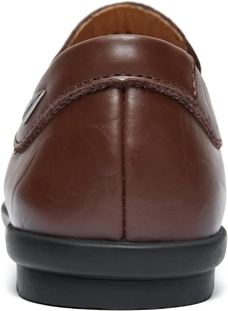 Go Tour Men’s Casual Leather Fashion Slip-on Loafers Shoes