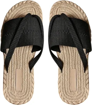 GORGLITTER Women's Open Toe Thong Dressy Sandals Summer Beach Flip Flops Trendy 2025 Slide Sandals