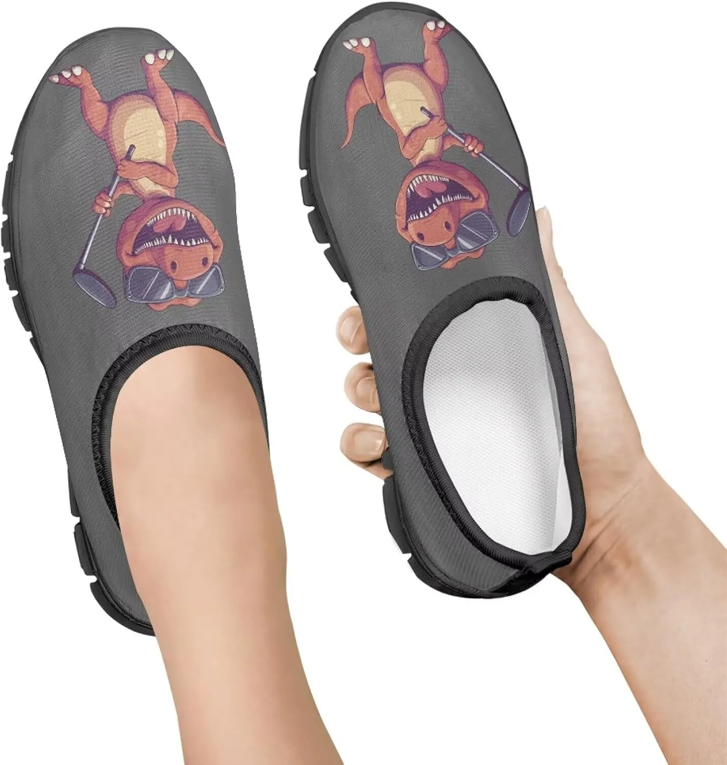 GOSTONG Boys Slip On Loafers Kids Low Top Non Slip Casual Fashion Shoe Outdoor Soft Sports Walking Hiking Shoes Black Sole Size 11-15