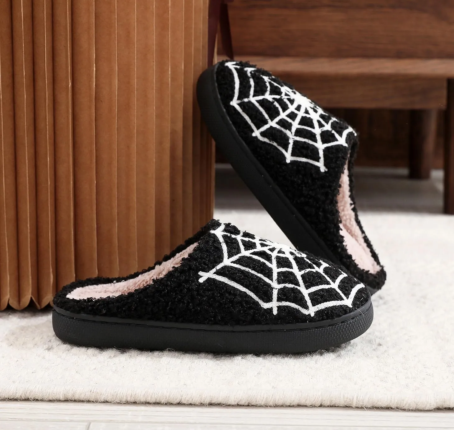 Grimace Halloween Soft Plush Comfy Slippers - Pumpkin Slippers, Slip-on, Cozy Indoor/Outdoor, Fluffy for Women & Men