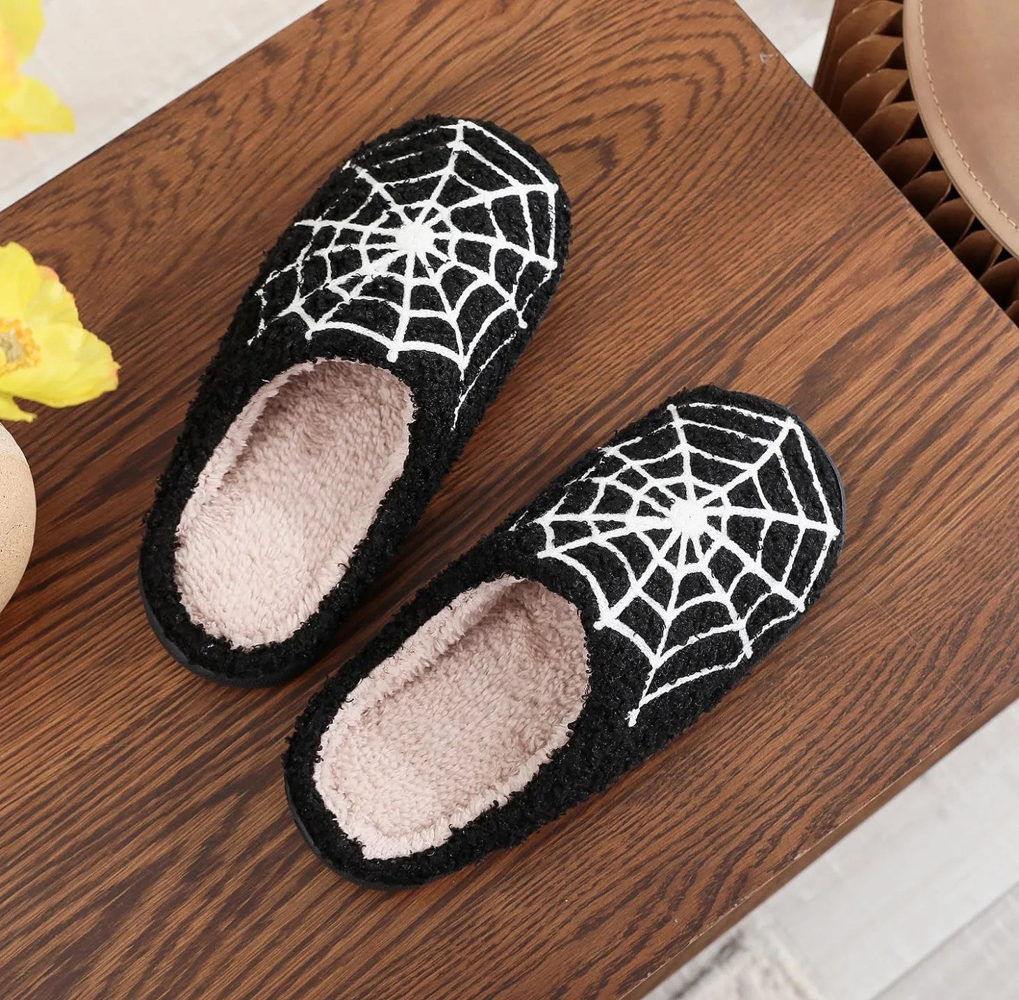 Grimace Halloween Soft Plush Comfy Slippers - Pumpkin Slippers, Slip-on, Cozy Indoor/Outdoor, Fluffy for Women & Men