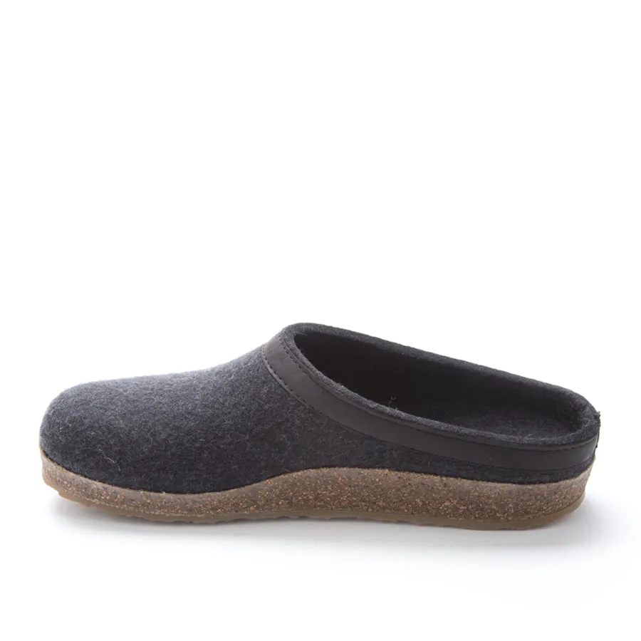 GRIZZLY W/LEATH - CHARCOAL - WOOL