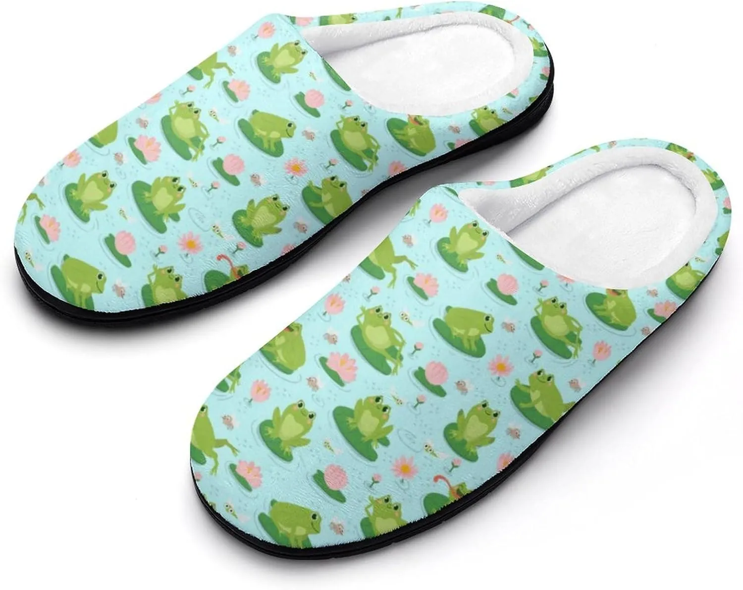Halloween House Slippers For Woman Mens Memory Foam Bedroom Slippers Indoor Outdoor Slip-On Shoes Soft Fall Slippers