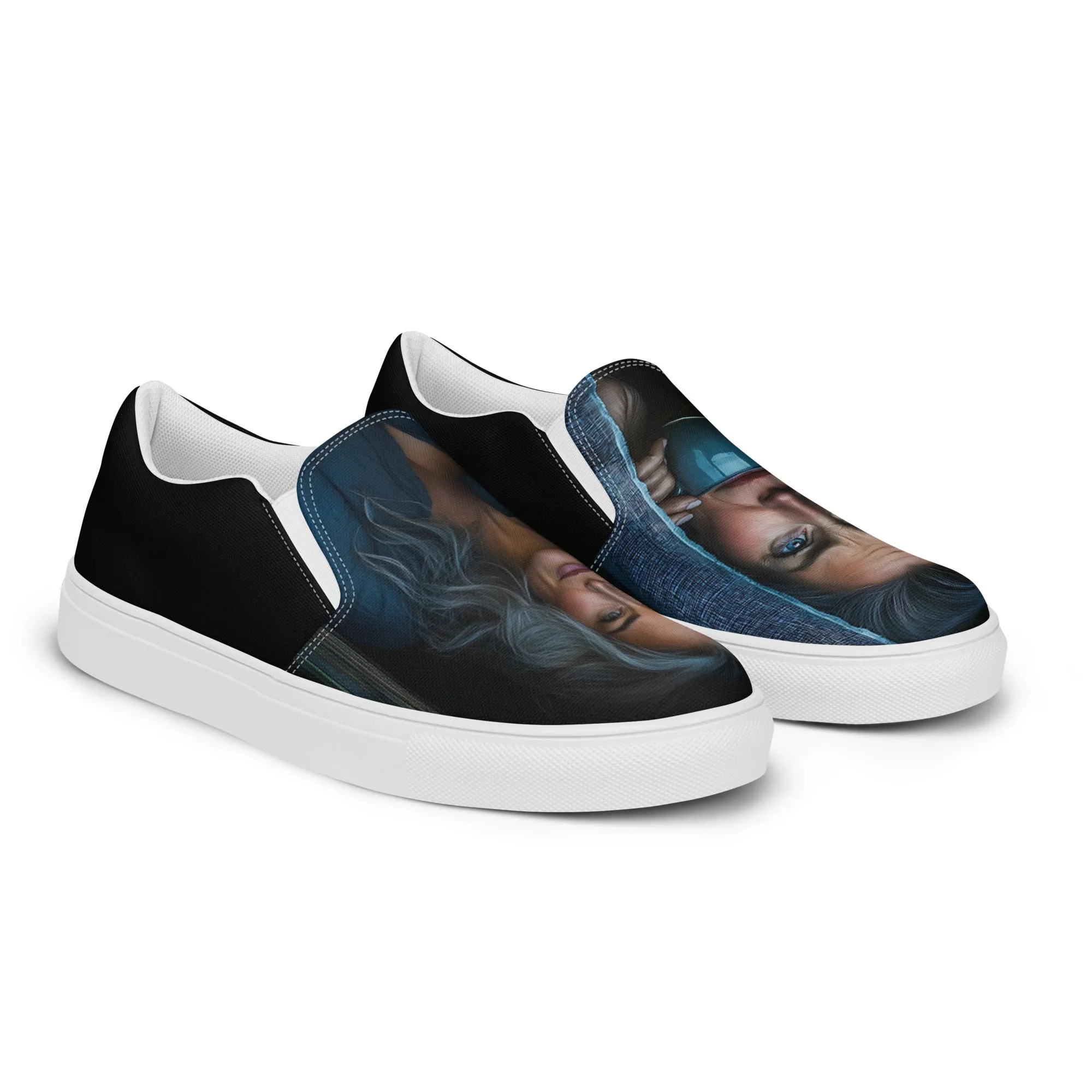 Happiness Masked Women’s slip-on canvas shoes