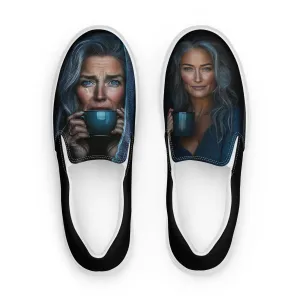 Happiness Masked Women’s slip-on canvas shoes