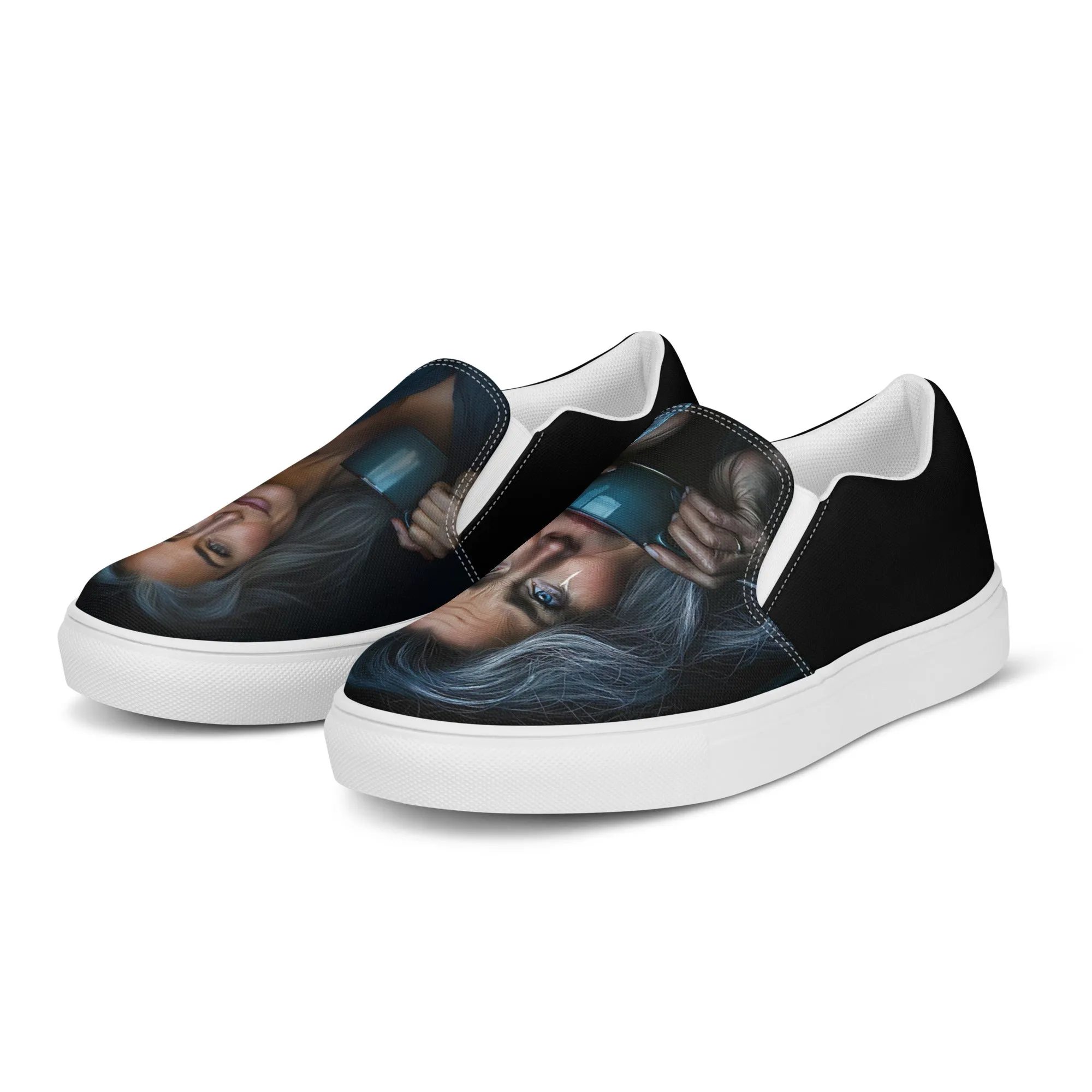 Happiness Masked Women’s slip-on canvas shoes
