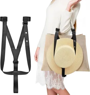 Hat Holder Strap for Bags, Backpacks, Luggage,Totes & Fedora, Panama, Cowboy,Bowler Hats and More,Stylish Durable Travel Accessory More Secure Than Hat Clips
