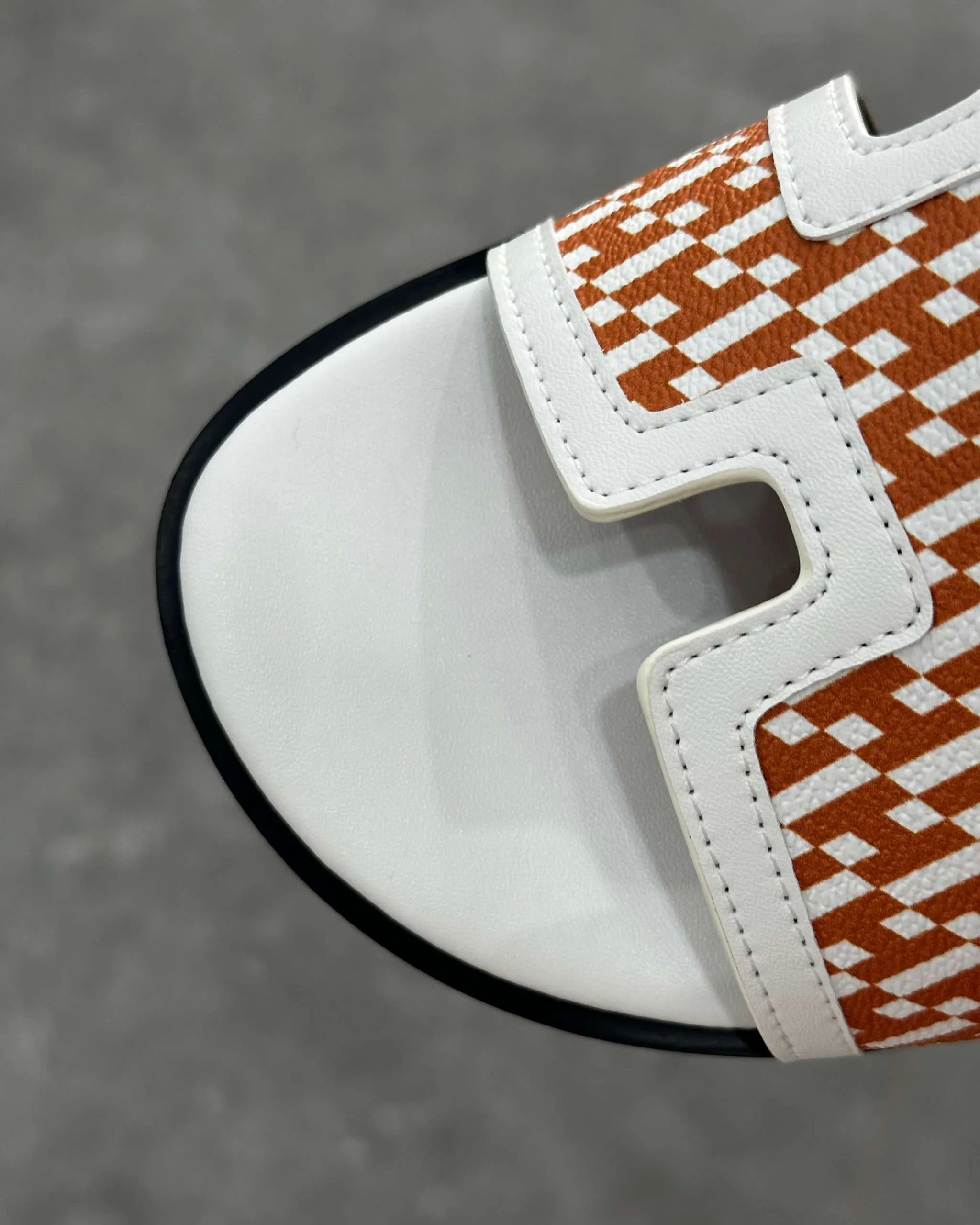 Hermês Sandal Izmir Orange / White