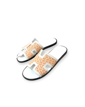 Hermês Sandal Izmir Orange / White