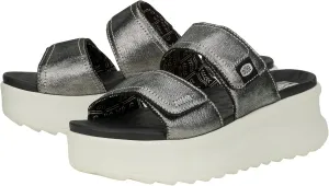 Hey Dude Delray Slide Classic - Sandals for Women - Textile and Synthetic Upper - Cotton Lining - EVA Outsole